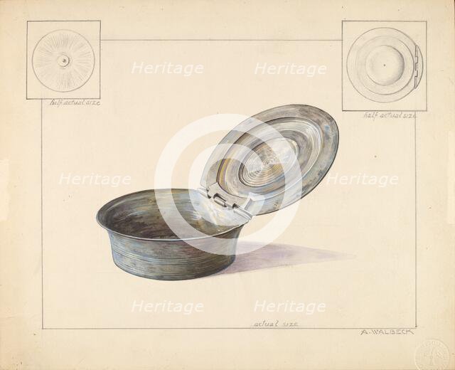 Snuff Box, 1935/1942. Creator: Alfred Walbeck.