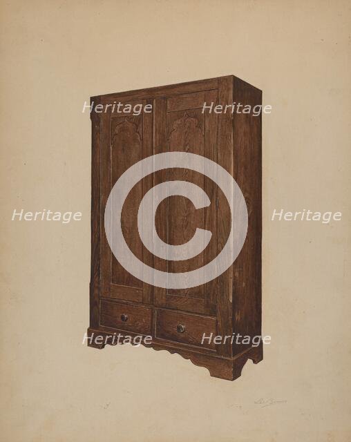 Wardrobe, c. 1939. Creator: Lee Brown.