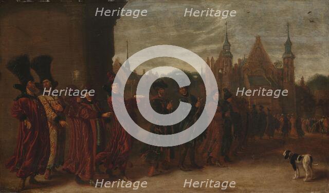 The Legation from the Tsar of Muscovy on its Way to a Meeting of the States-General in The Hague, c. Creator: Sybrand van Beest.