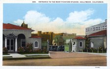 Entrance to Mary Pickford Studios, Hollywood, Los Angeles, California, 1925. Artist: Unknown