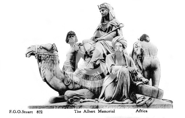 Africa, the Albert Memorial, London, 20th century. Artist: Unknown