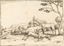 Doe Mourning her Foal. Creator: Jacques Callot.