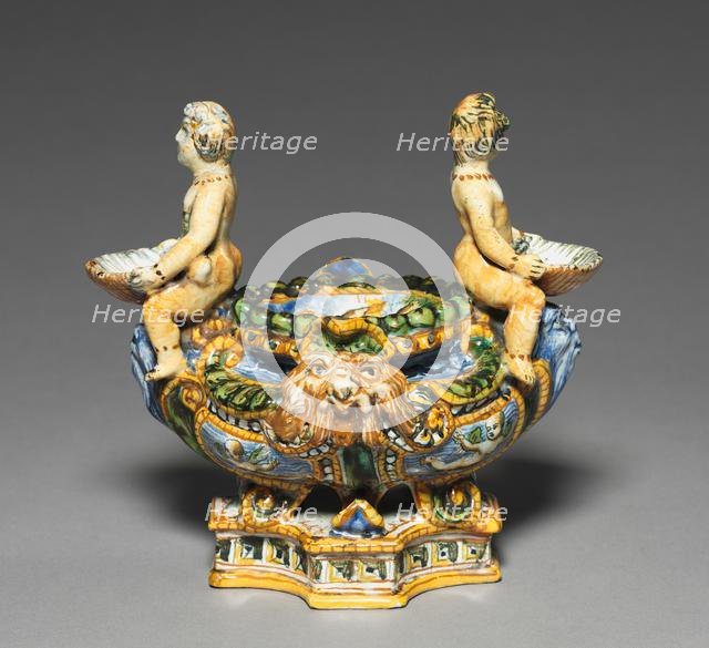 Pair of Saltcellars, c. 1550-1600. Creator: Unknown.