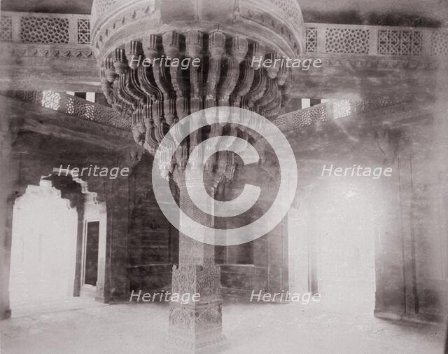 Futtehpore Sikri, Diwan-i-Khas, Late 1860s. Creator: Samuel Bourne.