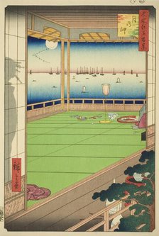 Moon-viewing Point (Tsuki no misaki), from the series "One Hundred Famous Views...", 1857. Creator: Ando Hiroshige.