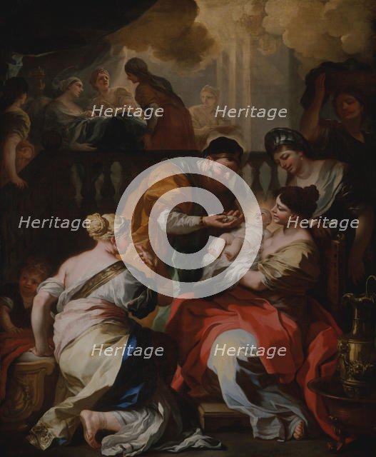 The Birth of the Virgin, ca. 1690. Creator: Francesco Solimena.