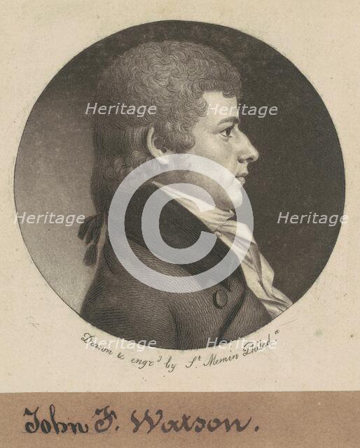 John Fanning Watson, 1800. Creator: Charles Balthazar Julien Févret de Saint-Mémin.