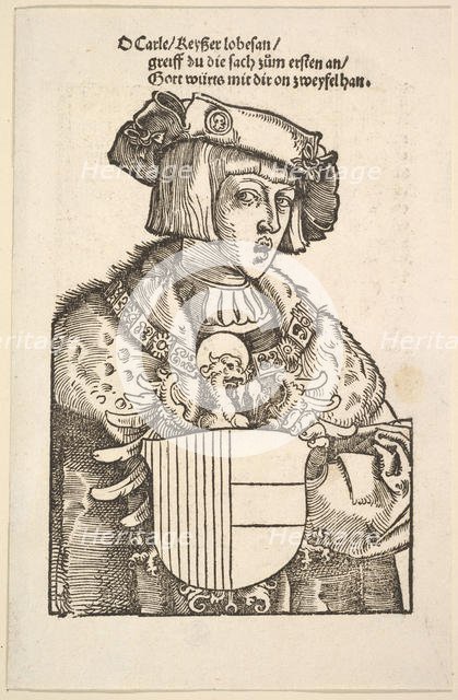 Portrait of Charles V. Creator: Hans Baldung.