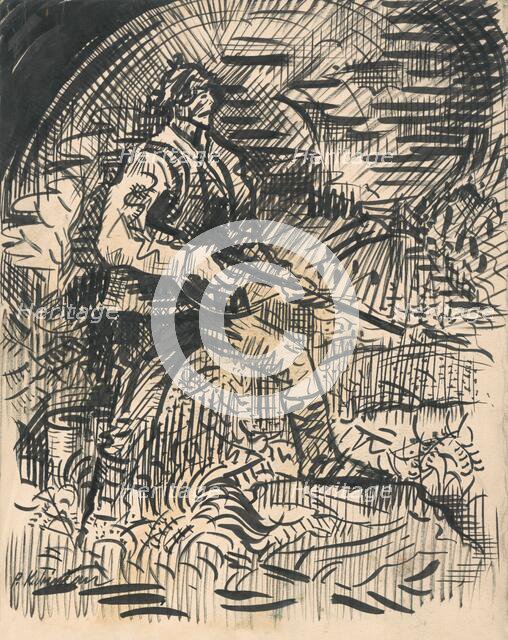 Hunter, 1940-1943. Creator: Arnold Peter Weisz-Kubincan.