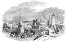 Ramsgate Harbour, 1850. Creator: Edmund Evans.
