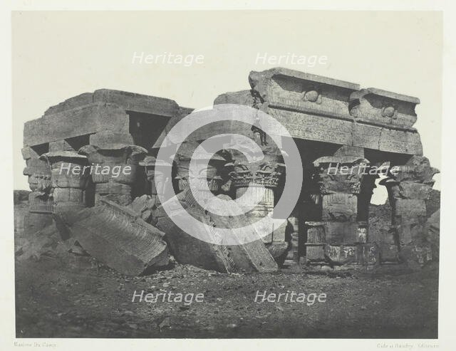 Temple d'Ombos, Haute-Egypte, 1849/51, printed 1852. Creator: Maxime du Camp.