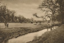 'Where Beverley Brook Winds Through The Royal Hunting Park of Richmond', c1935. Creator: Joel.