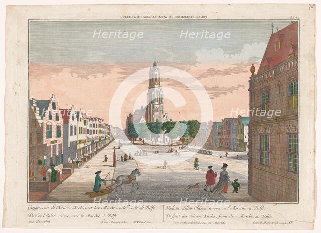 View of the New Church in Delft, 1742-1801. Creators: Georg Balthasar Probst, Balthasar Friedrich Leizelt.