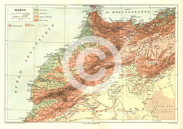''Relief Map of Maroc', 1914. Creator: Unknown.