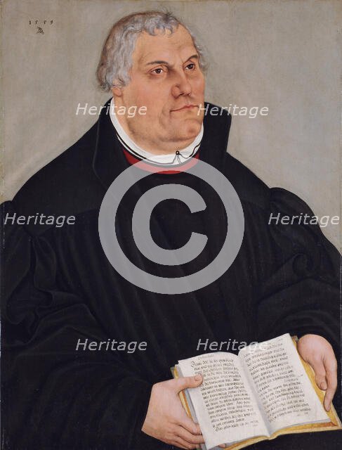Portrait of Martin Luther, 1559. Creator: Lucas Cranach the Younger.