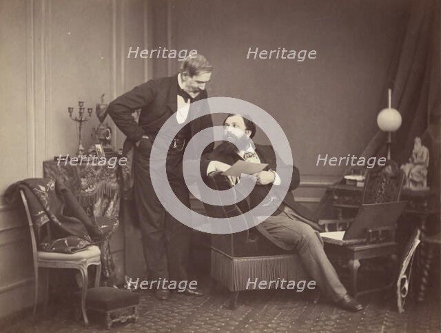 Louis Robert and Olympe Aguado, ca. 1860. Creator: Olympe Aguado.