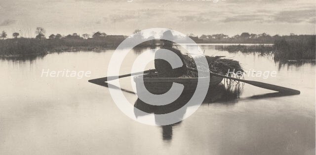 Rowing Home the Schoof-Stuff, 1886. Creator: Dr Peter Henry Emerson.