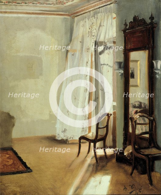 The Balcony Room, 1845. Artist: Menzel, Adolph Friedrich, von (1815-1905)