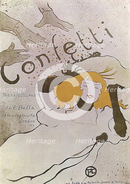 'Confetti', 1893.  Artist: Henri de Toulouse-Lautrec