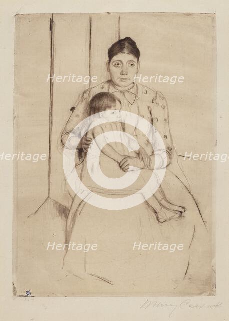 Repose, c. 1890. Creator: Mary Cassatt.