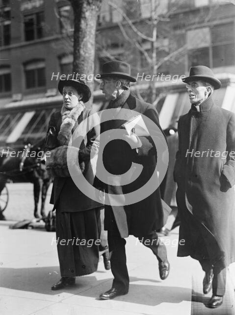 The Rev. Dr. G. Campbell Morgan of England - Center, 1914. Creator: Harris & Ewing.