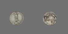 Denarius (Coin) Depicting the Goddess Victory, 68-69. Creator: Unknown.