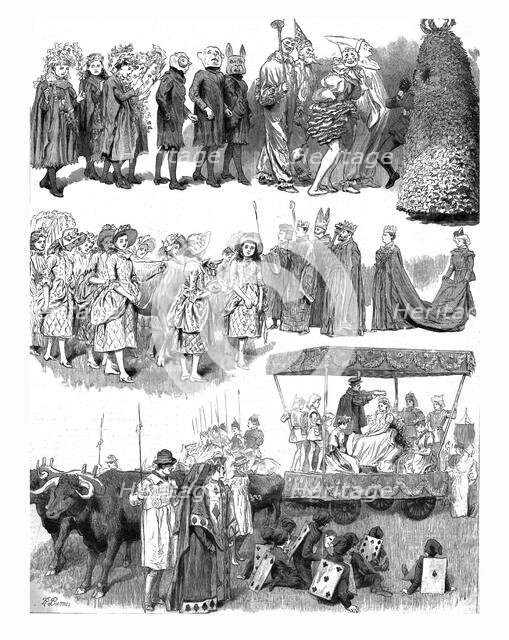 ''The May-Day Festivities at St.Mary Cray, Kent', 1890. Creator: Unknown.