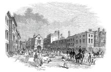 The market-place, Shrewsbury, 1845. Creator: Smyth.