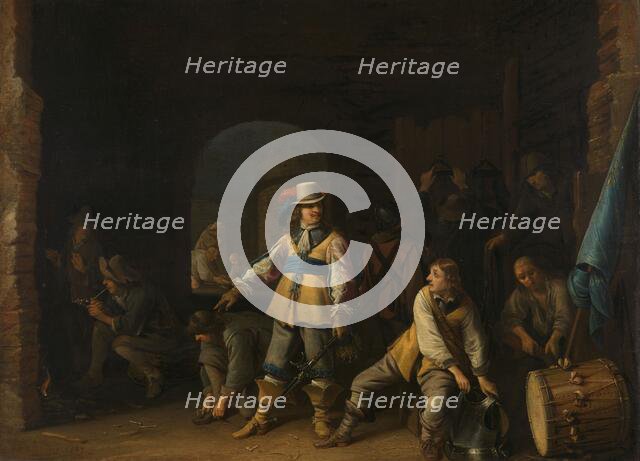 Soldiers in a Guardroom, 1647. Creator: Anthonie Palamedesz.