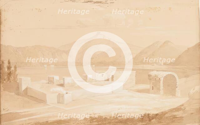 Lago Agnano, 1825. Creator: James William Giles.