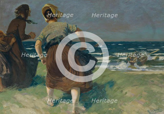 Storm, 1908. Creator: Friedrich Klein-Chevalier.