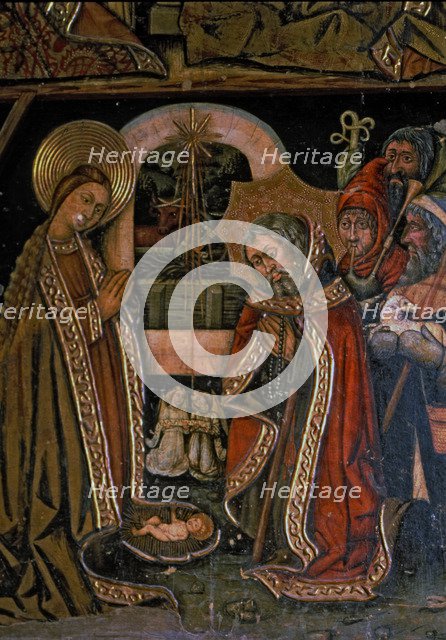  'Adoration of the Shepherds', side table of the altarpiece of Saint Michael, from the church of …