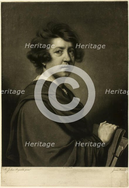 Sir Joshua Reynolds, 1770. Creator: James Watson.