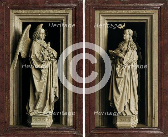 The Annunciation Diptych, 1433. Creator: Jan van Eyck.