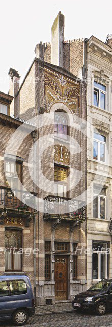 Maison-Atelier Albert Cortvriendt, (1900), 6-8 Rue de Nancy, Brussels, Belgium, c2014-2017. Artist: Alan John Ainsworth.