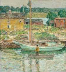 Oyster Sloop, Cos Cob, 1902. Creator: Frederick Childe Hassam.