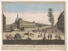 View of the Stock Exchange in Rotterdam, 1736-1799. Creator: Remondini family.
