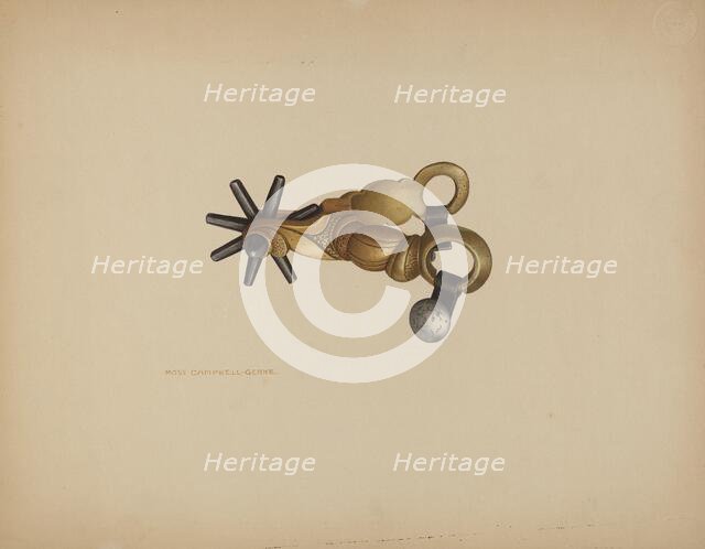 Spur, c. 1940. Creator: Rose Campbell-Gerke.