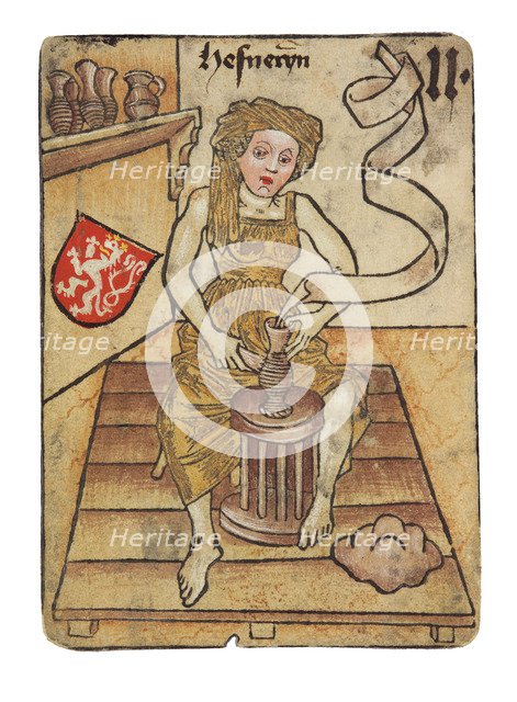 A potter. The Ambras castle Hofaemterspiel (Court-office Game), ca 1455.