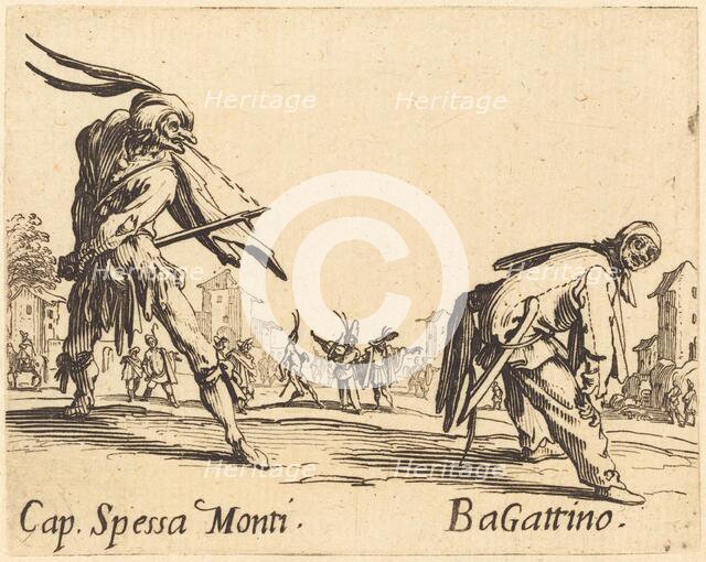 Cap. Spessa Monti and Bagattino, c. 1622. Creator: Jacques Callot.