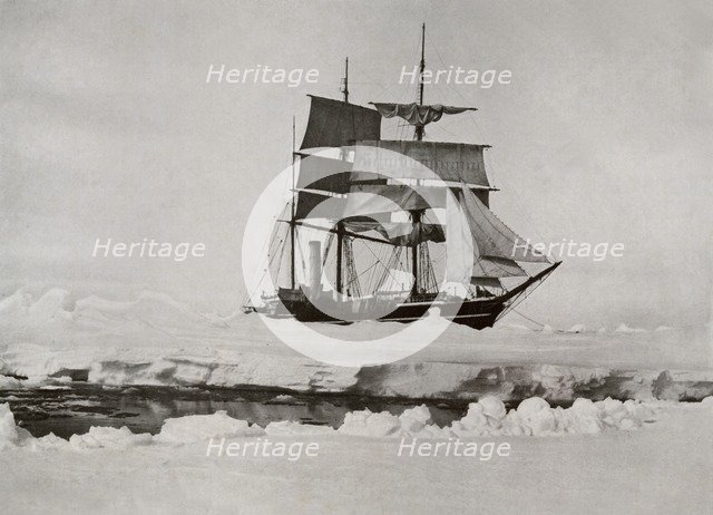 'In The Pack - A Lead Opening Up', c1910–1913, (1913). Artist: Herbert Ponting.