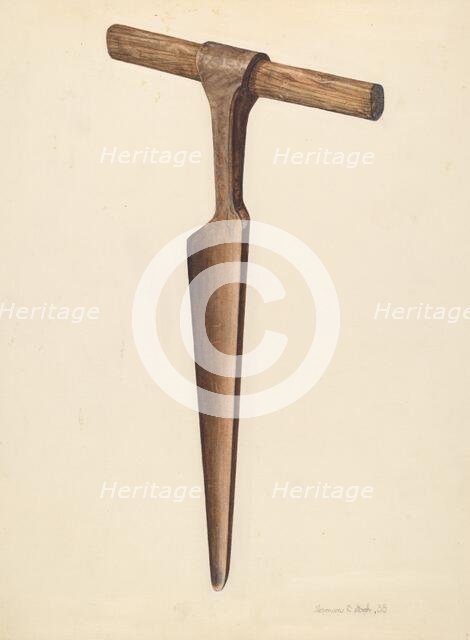 Auger, 1938. Creator: Herman O. Stroh.