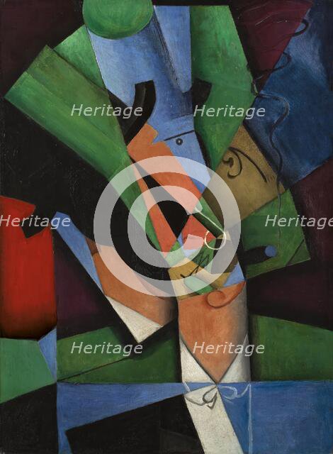 The Smoker (Frank Haviland), 1913. Creator: Juan Gris.