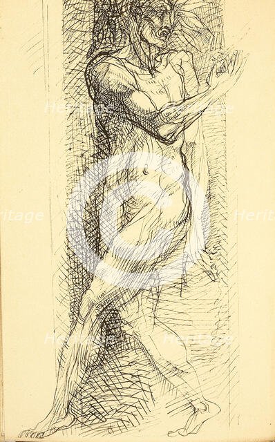 Illustration for "Les Fleurs du Mal (The Flowers of Evil)" by Charles Baudelaire, 1887-1888. Creator: Rodin, Auguste (1840-1917).