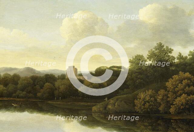 Wooded Landscape with River, 1645-1680. Creator: Johan Lagoor.