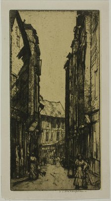 Rue des Halles, Vannes, Brittany, 1906. Creator: Donald Shaw MacLaughlan.