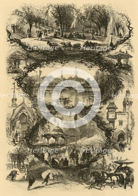 'Scenes in Central Park', 1874.  Creator: Unknown.