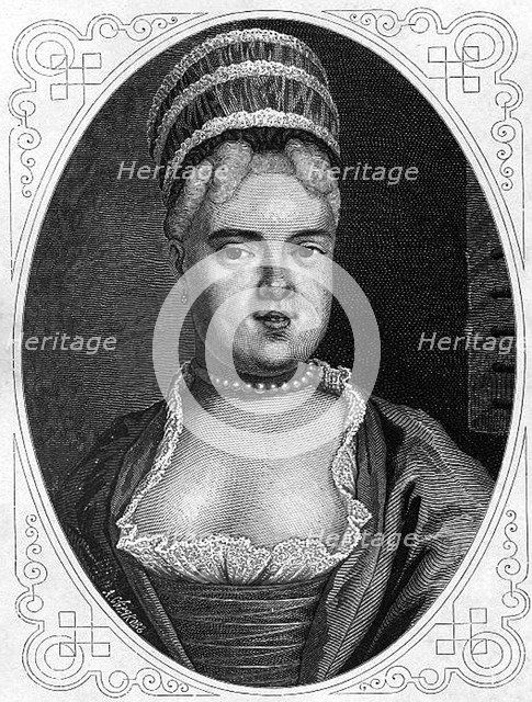 Portrait of Natalia Fyodorovna Lopukhina (1699-1763), c. 1880. Artist: Seryakov, Lavrenty Avksentyevich (1824-1881)