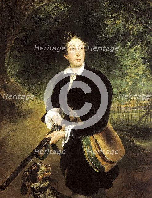 Portrait of the author Count Aleksey Konstantinovich Tolstoy', (1817-1875), 1836.  Creator: Briullov, Karl Pavlovich (1799-1852).