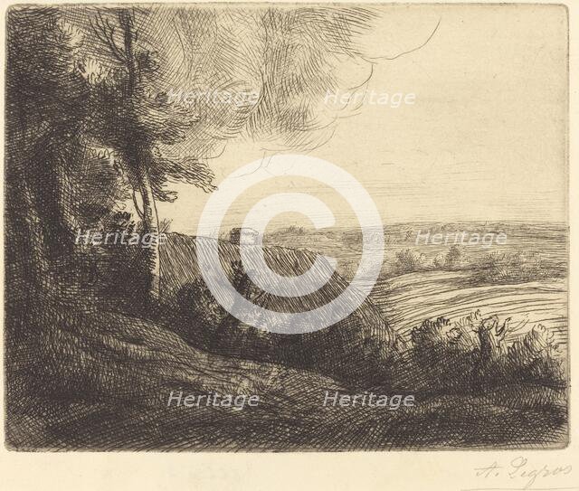 Landscape: Road to Horville (Paysage: Chemin d'Horville). Creator: Alphonse Legros.